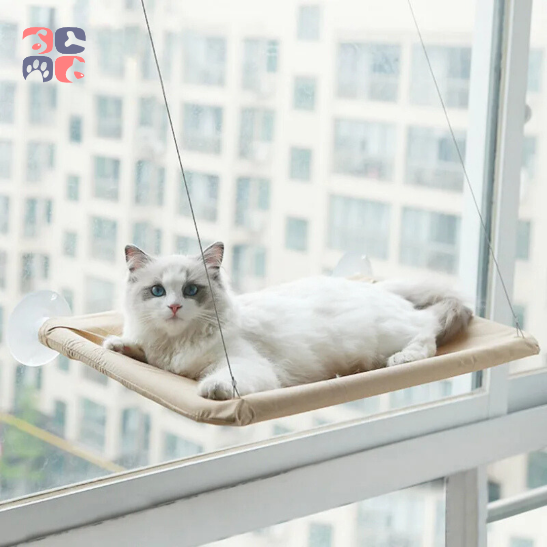 CozyView Cat Hammock: Deluxe Window Seat for Ultimate Cat Relaxation