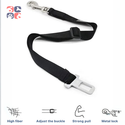 SafetyPaws Pro: Ultimate Adjustable Dog Car Seat Belt for Secure Travel